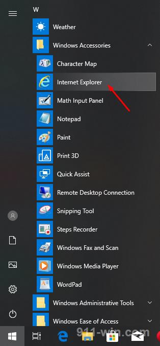 An alternative option - open from Windows Accessories