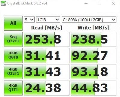 CrystalDiskMark: More expensive model SSD disk -Test speed Read and Write