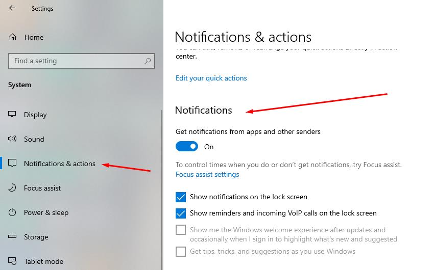 How to Disable Windows 10 Notifications | Notification Setting | Focus Assist 