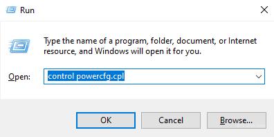 Use this command for open Power Options in Windows