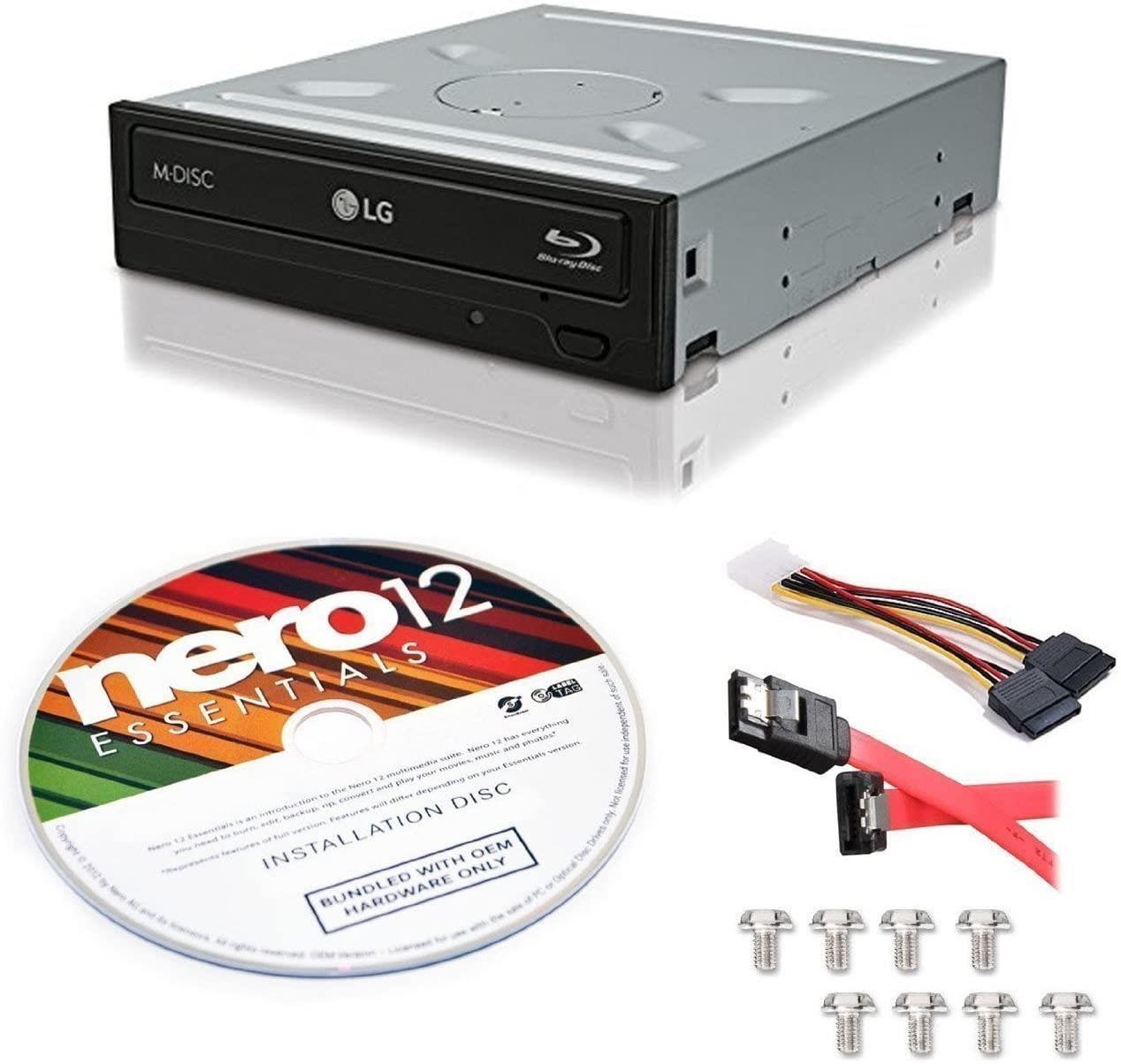 LG WH16NS40-KIT 16X Blu-ray BD/BDXL/MD M-DISC Burner Drive 3D Playback