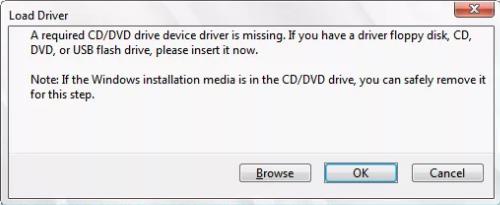 Required driver for optical drive not found when installing Windows - How to Fix