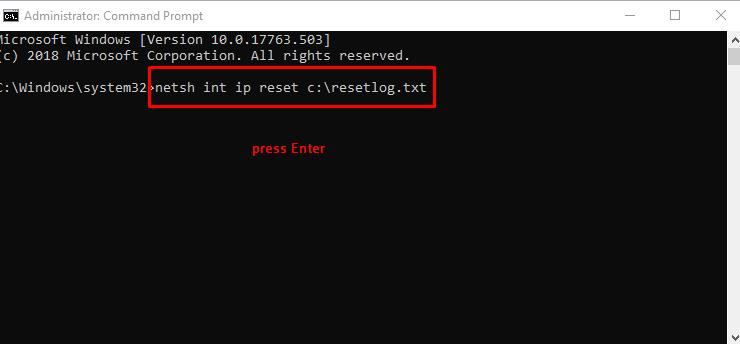 Reset IP Configuration with Command Prompt