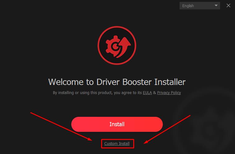 Driver Booster Installer - custom install 