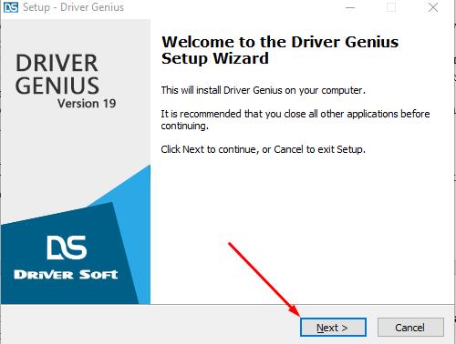 Driver Genius - installation click next to procedeed
