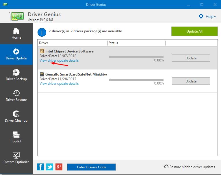 For more details you can click on - View driver update details