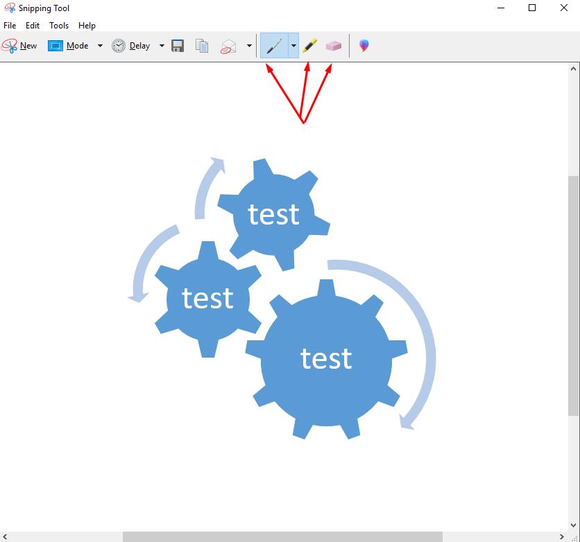 Snipping tool features