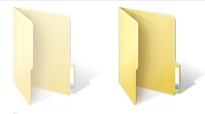 Difference between standard and hidden folder in Windows