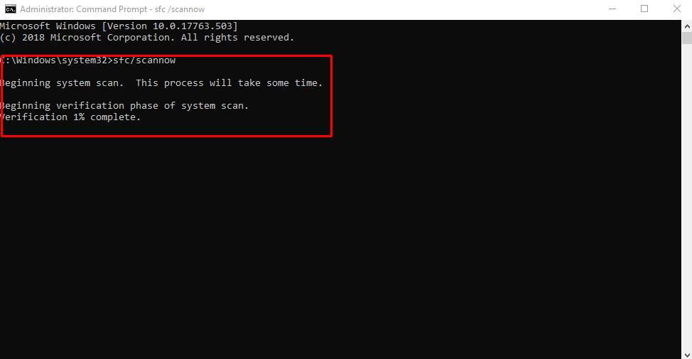 Run sfc/scannow command to check errors in system